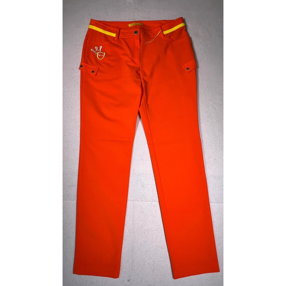 Louis Castel Golf Pants Womens 70cm Orange / Excellent